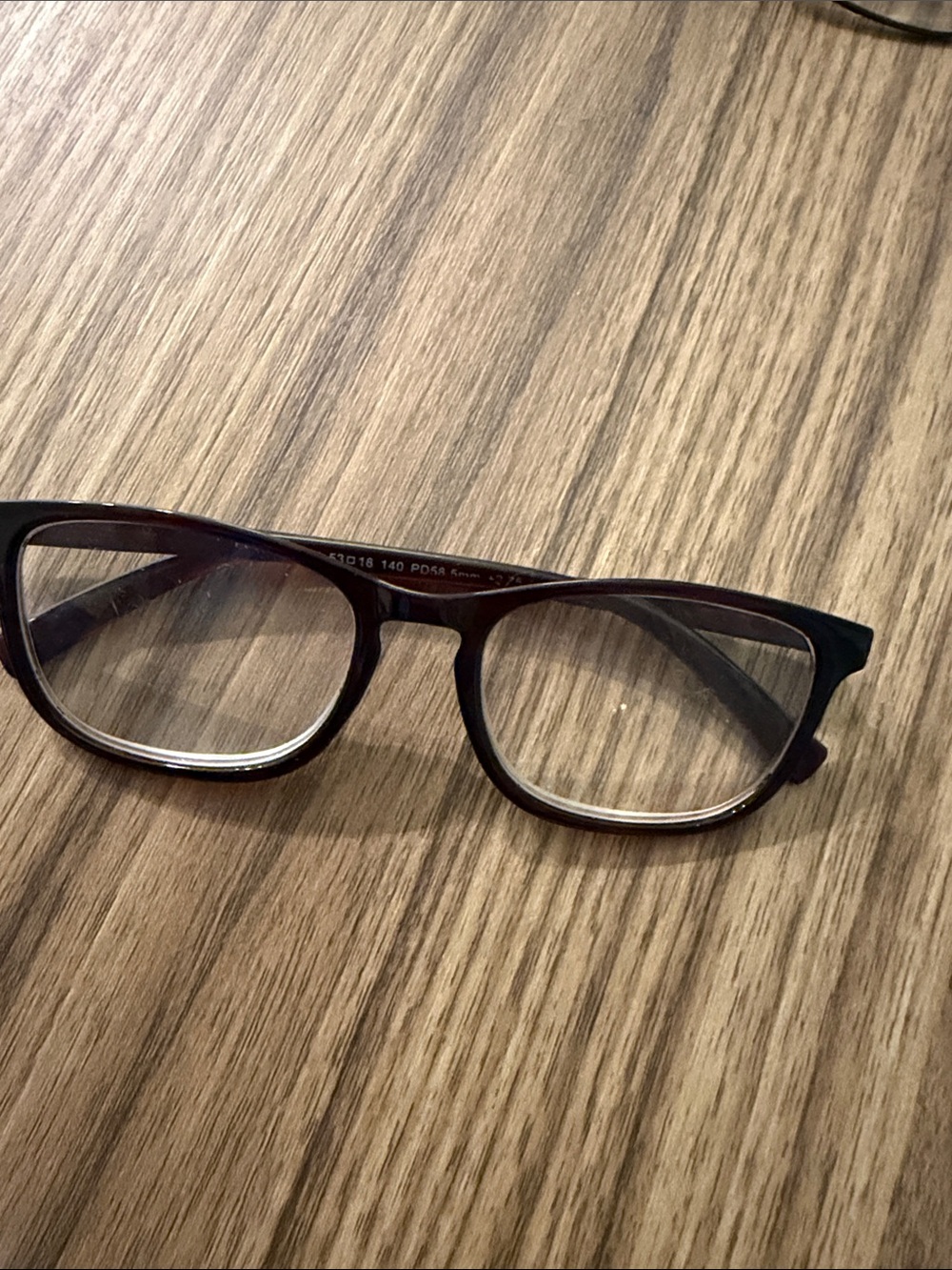 Foster Grant Rectangular Eyeglass Frames in Dark Brown